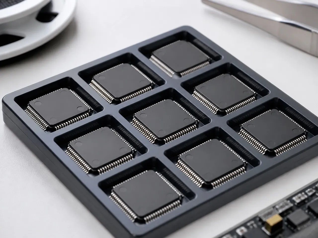 IC、MCU、BGA 芯片库存整理示意